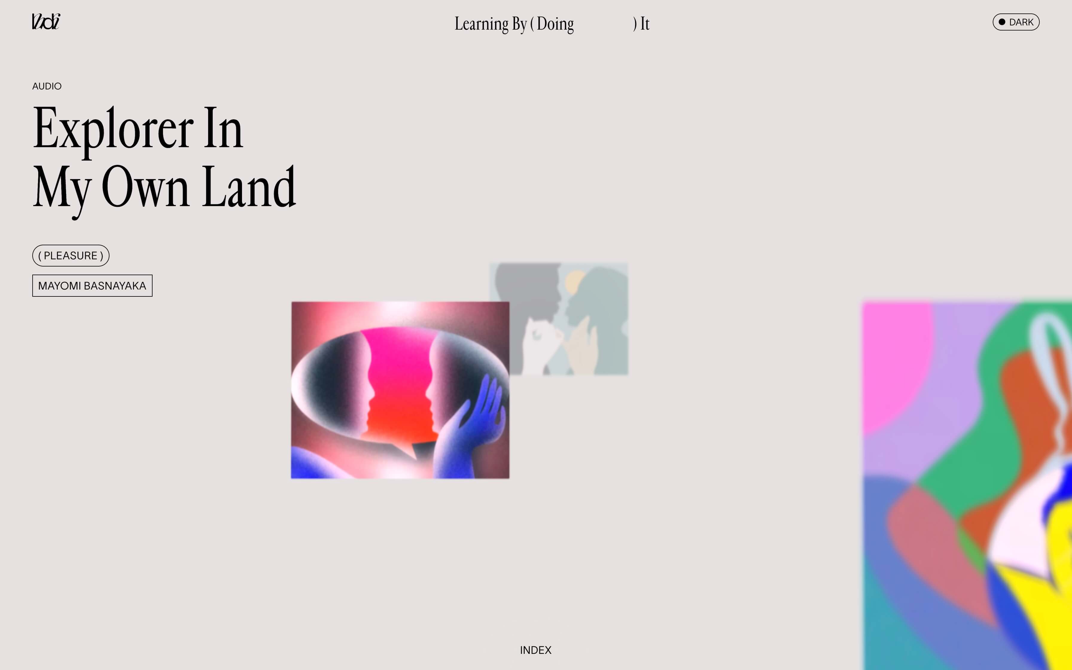 Learning By Doing It Home Page Screenshot